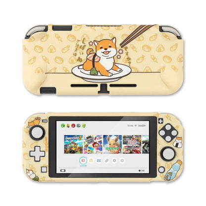 Sea Otter flexible silicone protective shell fitted on a black Nintendo Switch Lite console.