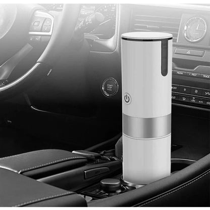 Compact fully automatic coffee maker with portable and versatile design for brewing premium coffee on the go