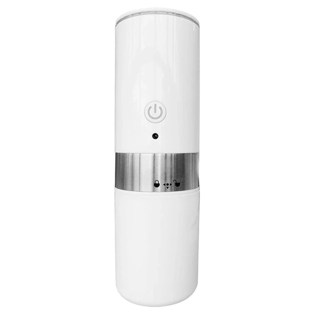 Compact fully automatic coffee maker with portable and versatile design for brewing premium coffee on the go