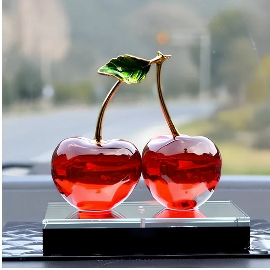 K9 crystal car ornament with polishing surface in green, red, or yellow colour, measuring 100x120x30mm