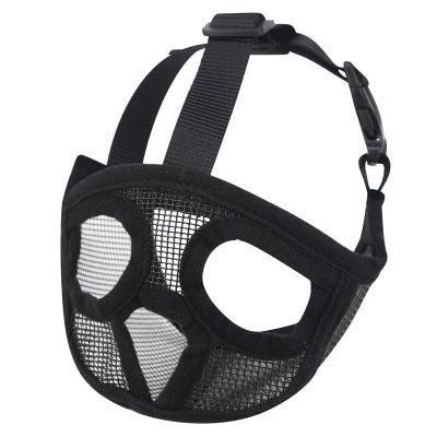 Breathable dog muzzle for small to medium-sized breeds like French Bulldogs, available in various colors and sizes