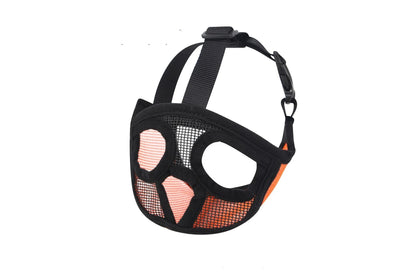 Breathable dog muzzle for small to medium-sized breeds like French Bulldogs, available in various colors and sizes