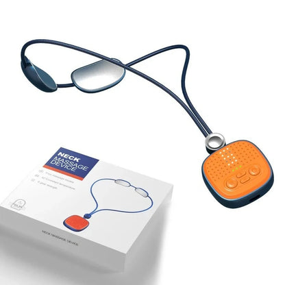 Intelligent Portable Pulse 4D Cordless Neck Massager with Heat Therapy in blue and pink