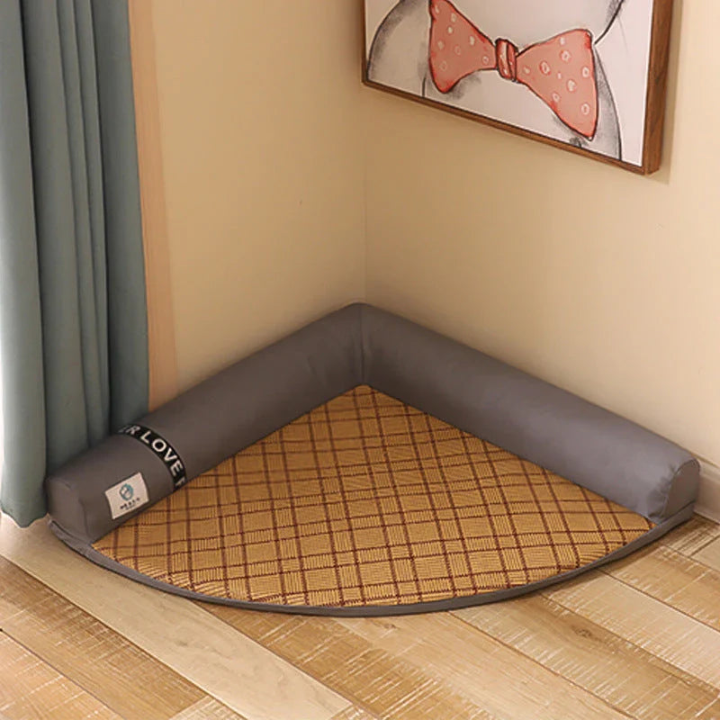 Soft, breathable cooling pet bed in various colors and styles for cats and dogs