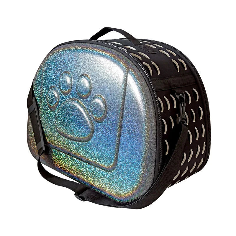 Versatile pet carrier bag made with innovative EVA materials, offering superior softness, strength, and shock-absorption for your furry friend's comfort and safety.