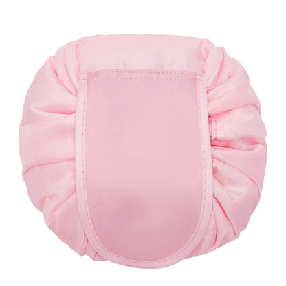 Stylish and versatile cosmetic bag with drawstring closure, made of premium polyester for convenient travel storage