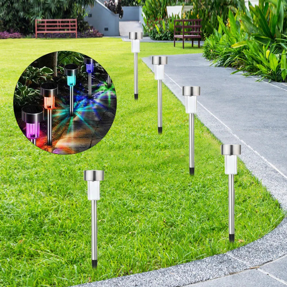 Stainless steel garden LED landscape light with waterproof IP44 rating and pastoral design