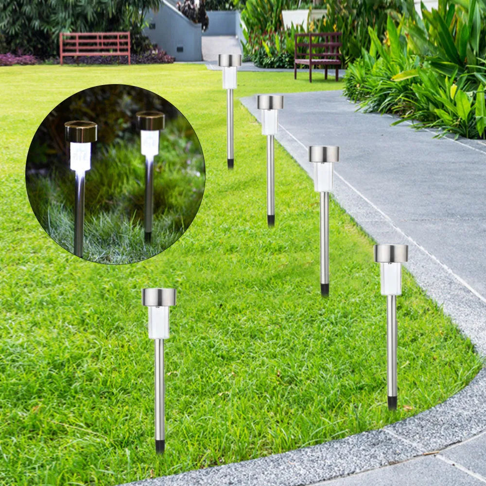 Stainless steel garden LED landscape light with waterproof IP44 rating and pastoral design