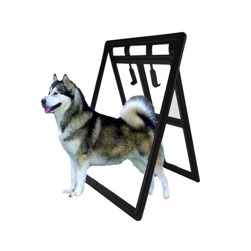 Creative Household Simple Pet Screen Door for Dogs in black and white