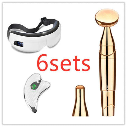 Bluetooth Eye Massager with Hot Compress, Air Pressure Massage, and Soothing Music for Relaxation and Eye Care