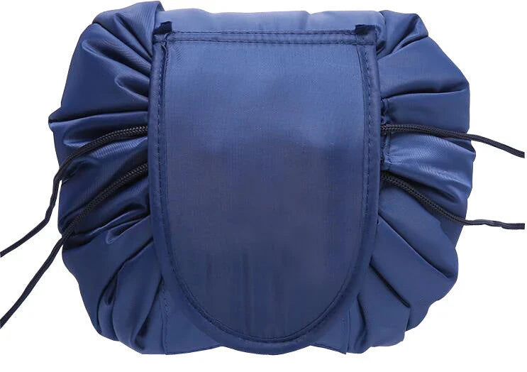 Stylish and versatile cosmetic bag with drawstring closure, made of premium polyester for convenient travel storage