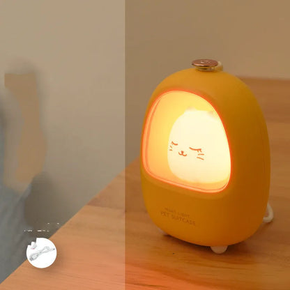 Cartoon bedside night light with touch dimming control for bedroom use