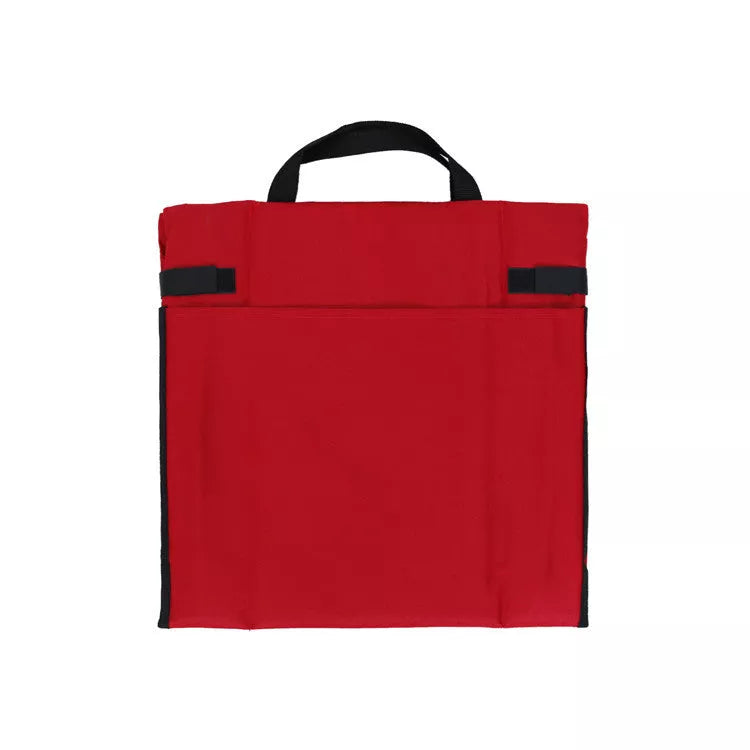 Portable outdoor folding chair with backrest in royal blue, red, or black