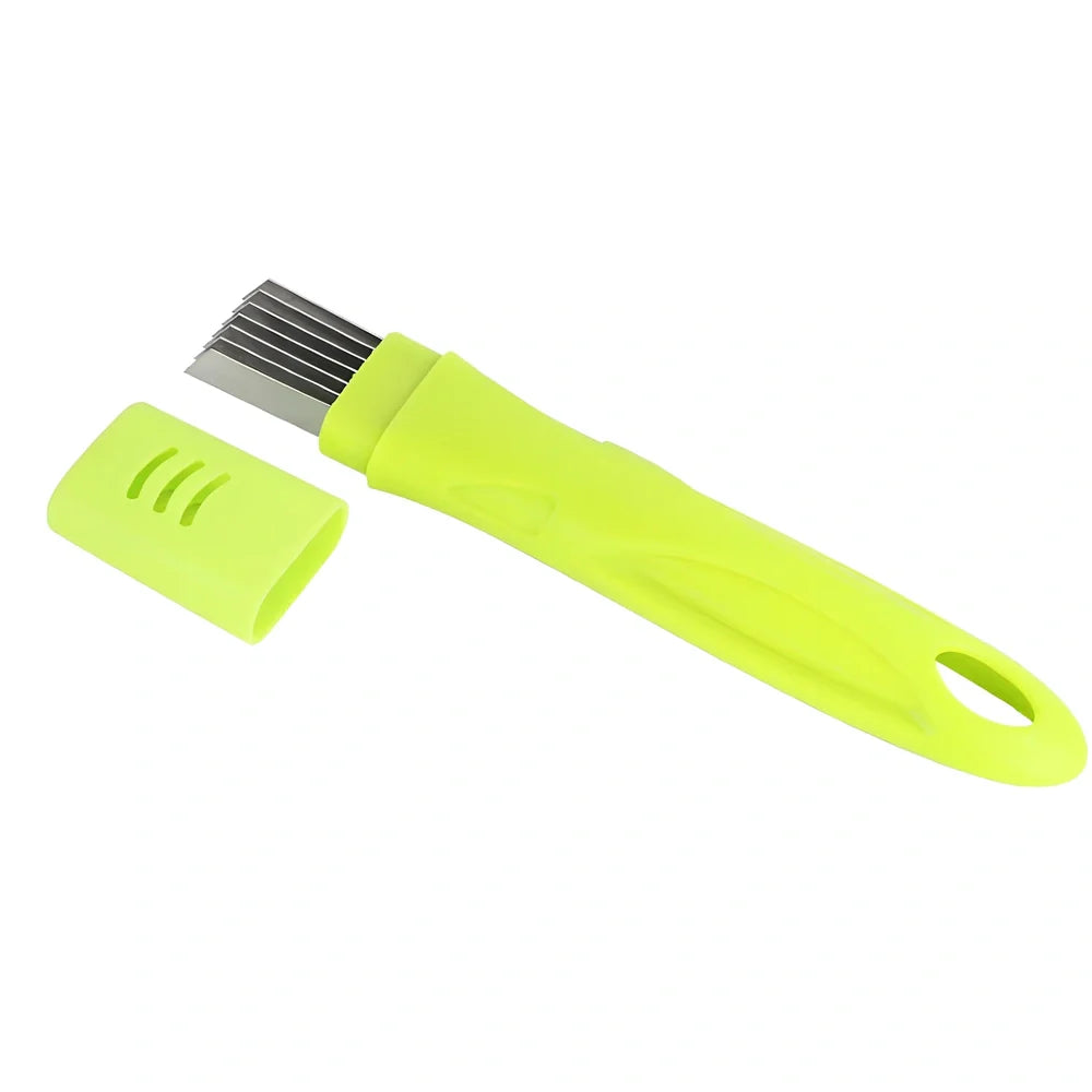 Japanese stainless steel vegetable cutter with 16cm blade for green onion slicing