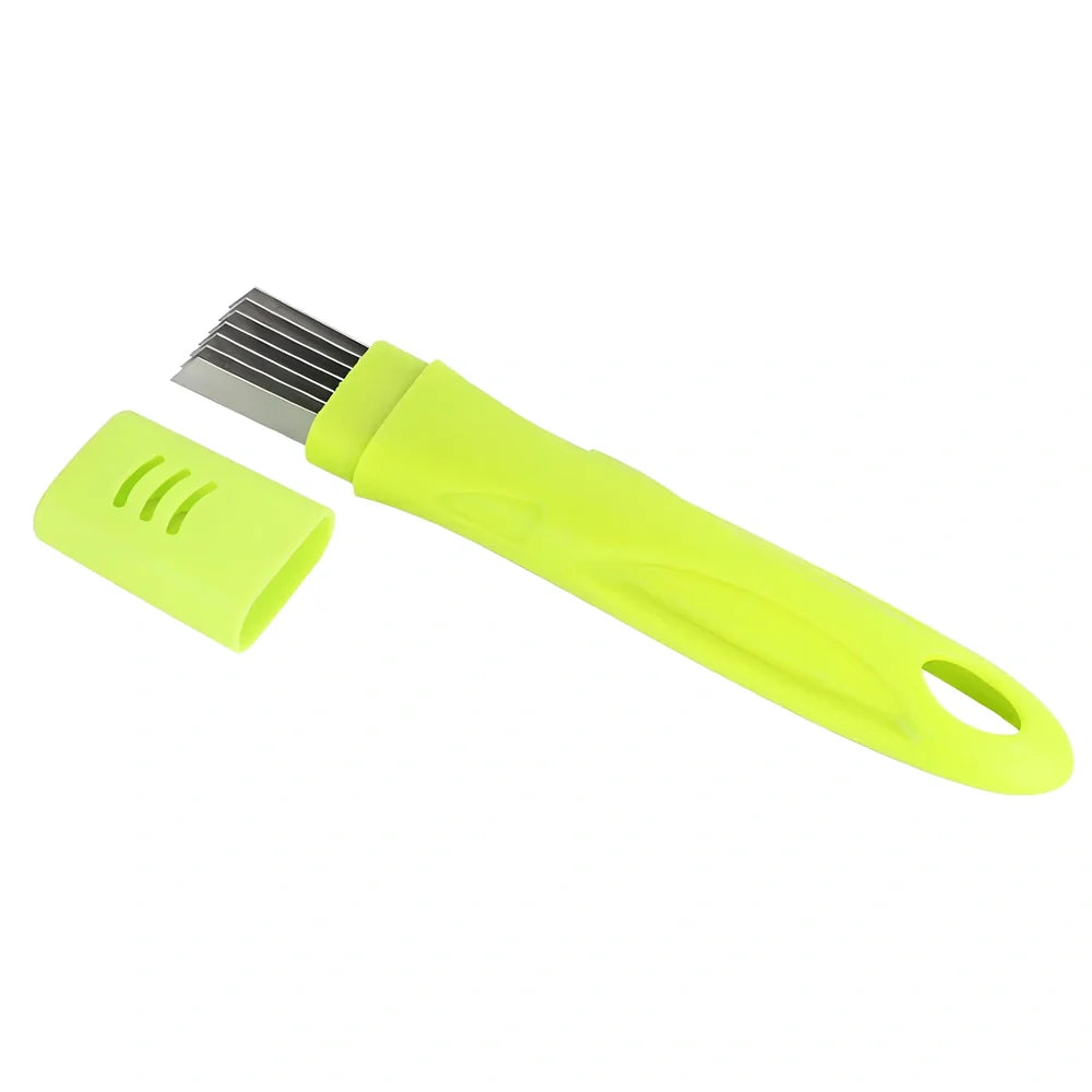 Japanese stainless steel vegetable cutter with 16cm blade for green onion slicing