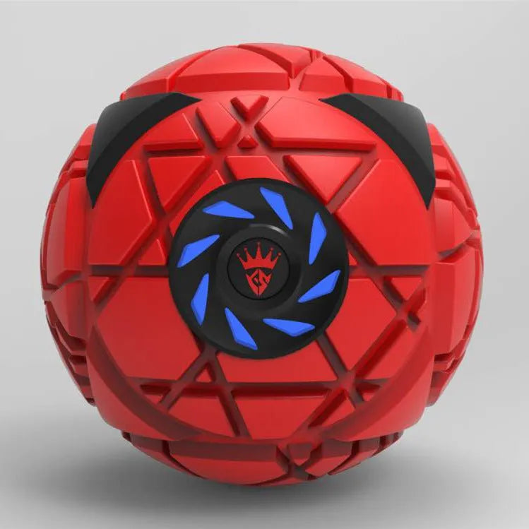 Electric Big Fascia Ball Massage Ball 120mm 960g Red USB Rechargeable Fitness Yoga Ball for Basketball Volleyball Cycling Martial Arts Self-Defence Sports Recovery