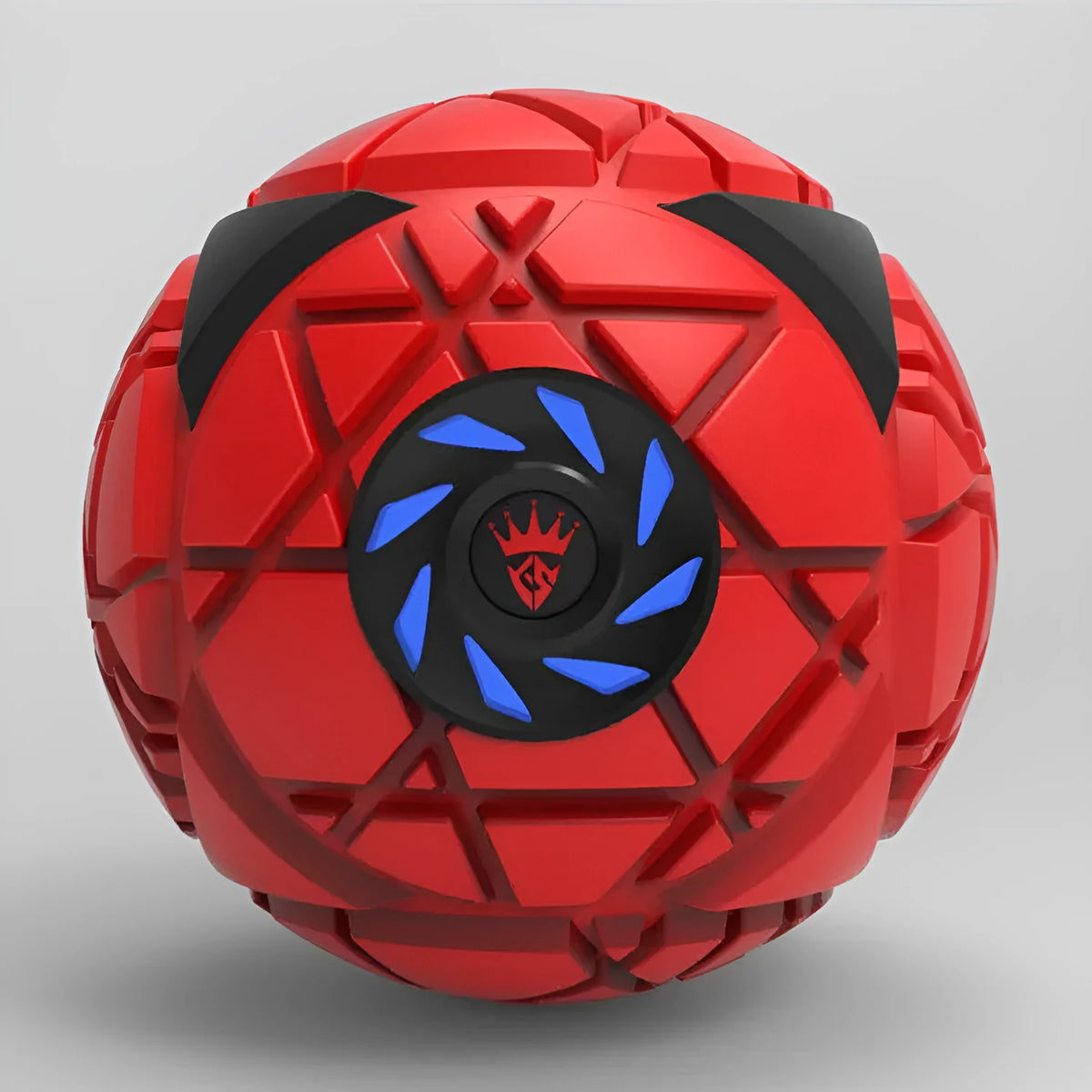 Red electric fascia massage ball, 120mm diameter, 960g, USB rechargeable, for fitness and sports use