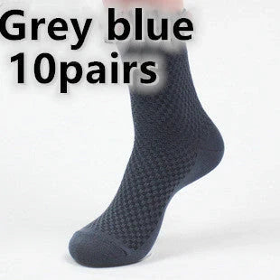 Men's bamboo fiber business socks in various colors for comfort and style
