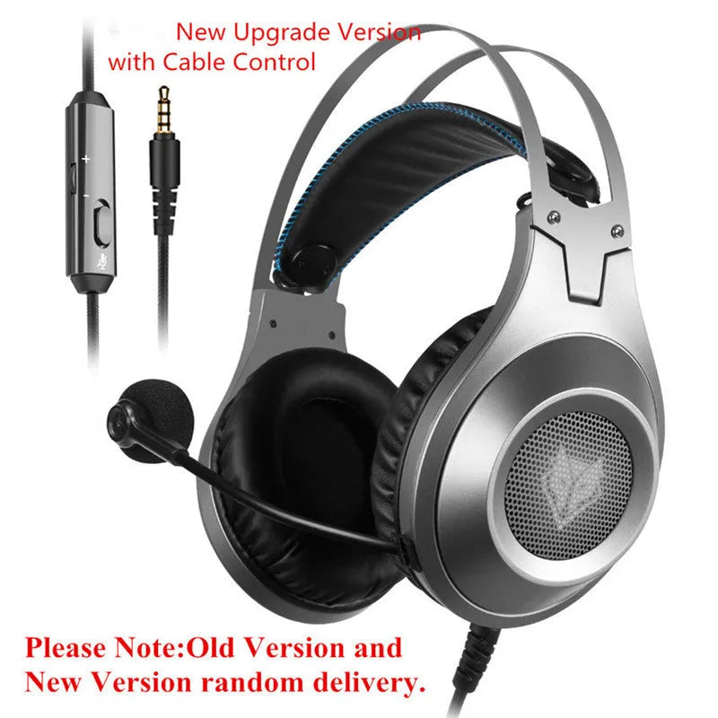 Black wired USB computer headset with microphone for desktop PC and notebook use