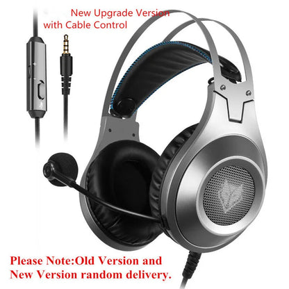 Black wired USB computer headset with microphone for desktop PC and notebook use