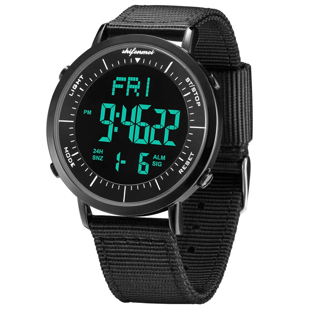 Shifenmei digital sports waterproof watch with casual design and 10m water resistance rating