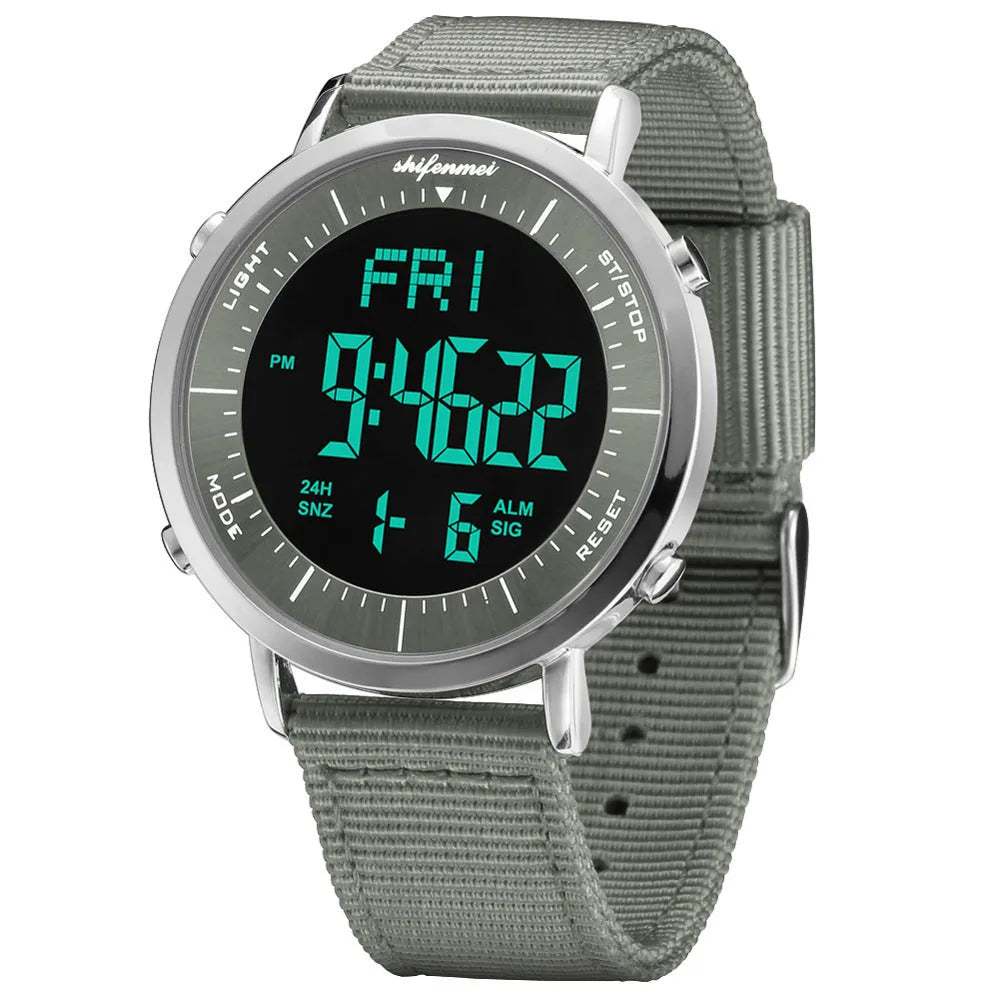 Shifenmei digital sports waterproof watch with casual design and 10m water resistance rating