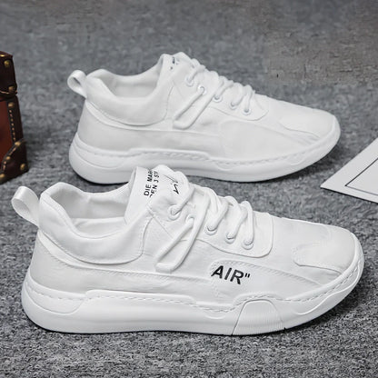 Men's breathable mesh casual shoes with rubber sole in green, grey, white colours