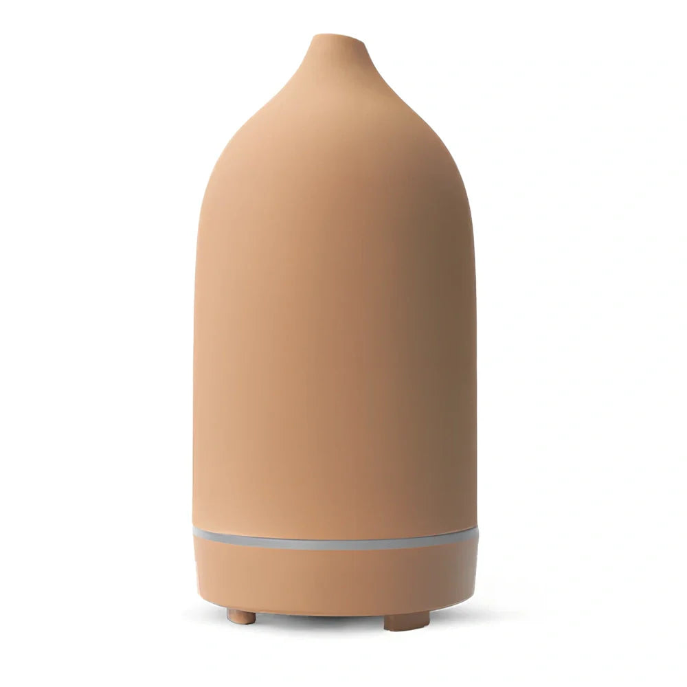Ceramic aroma diffuser humidifier with 160ml water tank capacity in multiple colour options