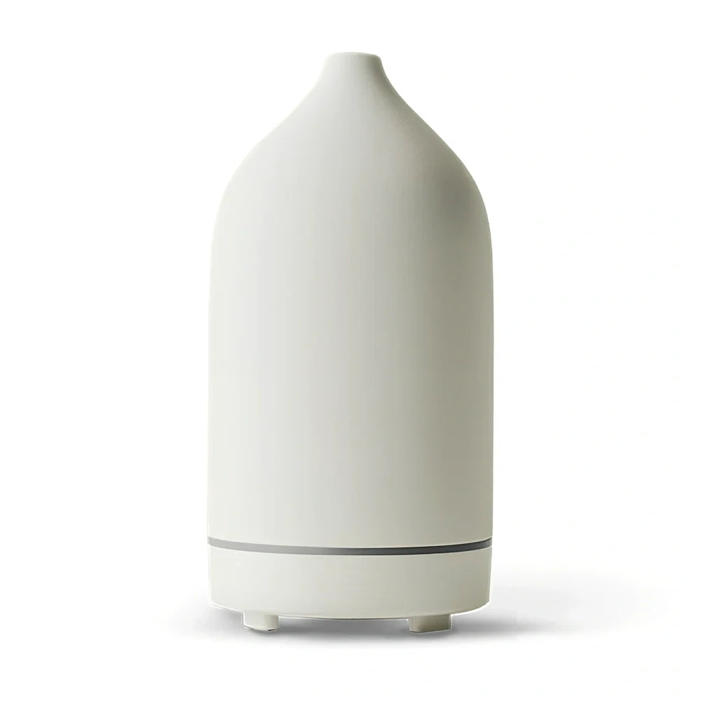 Ceramic aroma diffuser humidifier with 160ml water tank capacity in multiple colour options