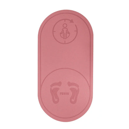 Double-sided anti-skid skipping mat in grey and pink, perfect for indoor workouts