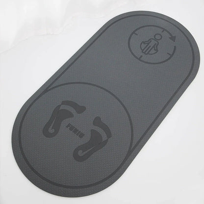 Double-sided anti-skid skipping mat in grey and pink, perfect for indoor workouts