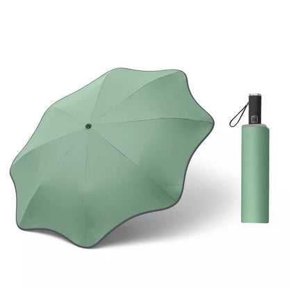 Curved Automatic Umbrella with luminous transparent canopy in various colors