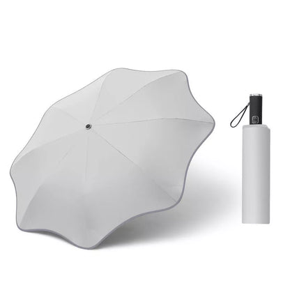 Curved Automatic Umbrella with luminous transparent canopy in various colors