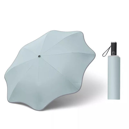 Curved Automatic Umbrella with luminous transparent canopy in various colors