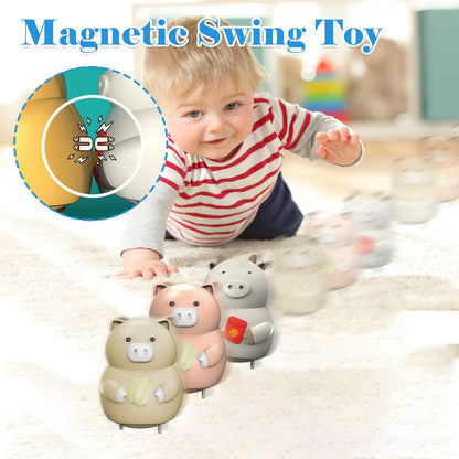 Magnetic Walking Animal Toys with Swinging and Rotating Motions for Interactive Fun