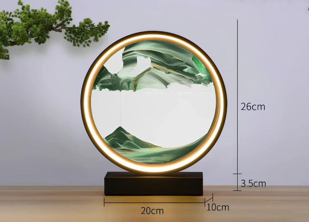 Glass table lamp with artistic designs and simple modern style for bedroom use