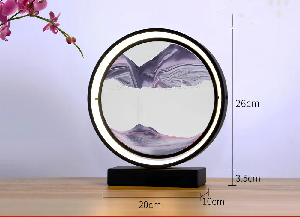 Glass table lamp with artistic designs and simple modern style for bedroom use
