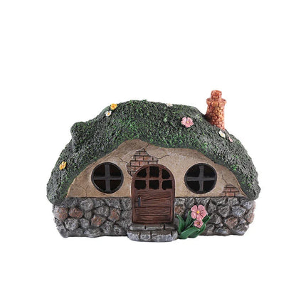 Durable, solar-powered fairy garden lamp with warm LED lighting for outdoor decor