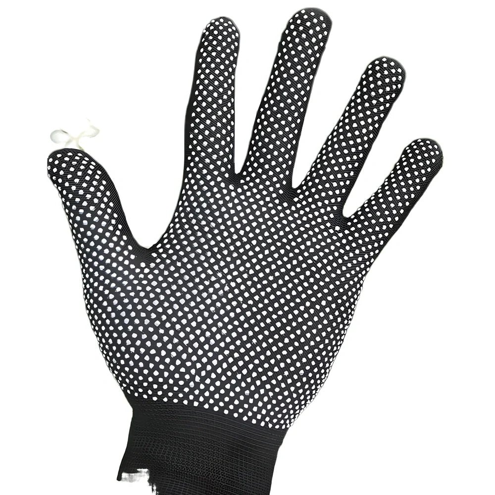 Split-finger work gloves with non-slip palm pattern in multiple colours