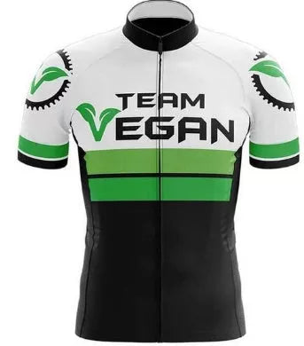 Short-sleeved bib cycling suit for men and women with moisture-wicking fabric