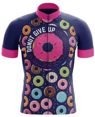 Short-sleeved bib cycling suit for men and women with moisture-wicking fabric