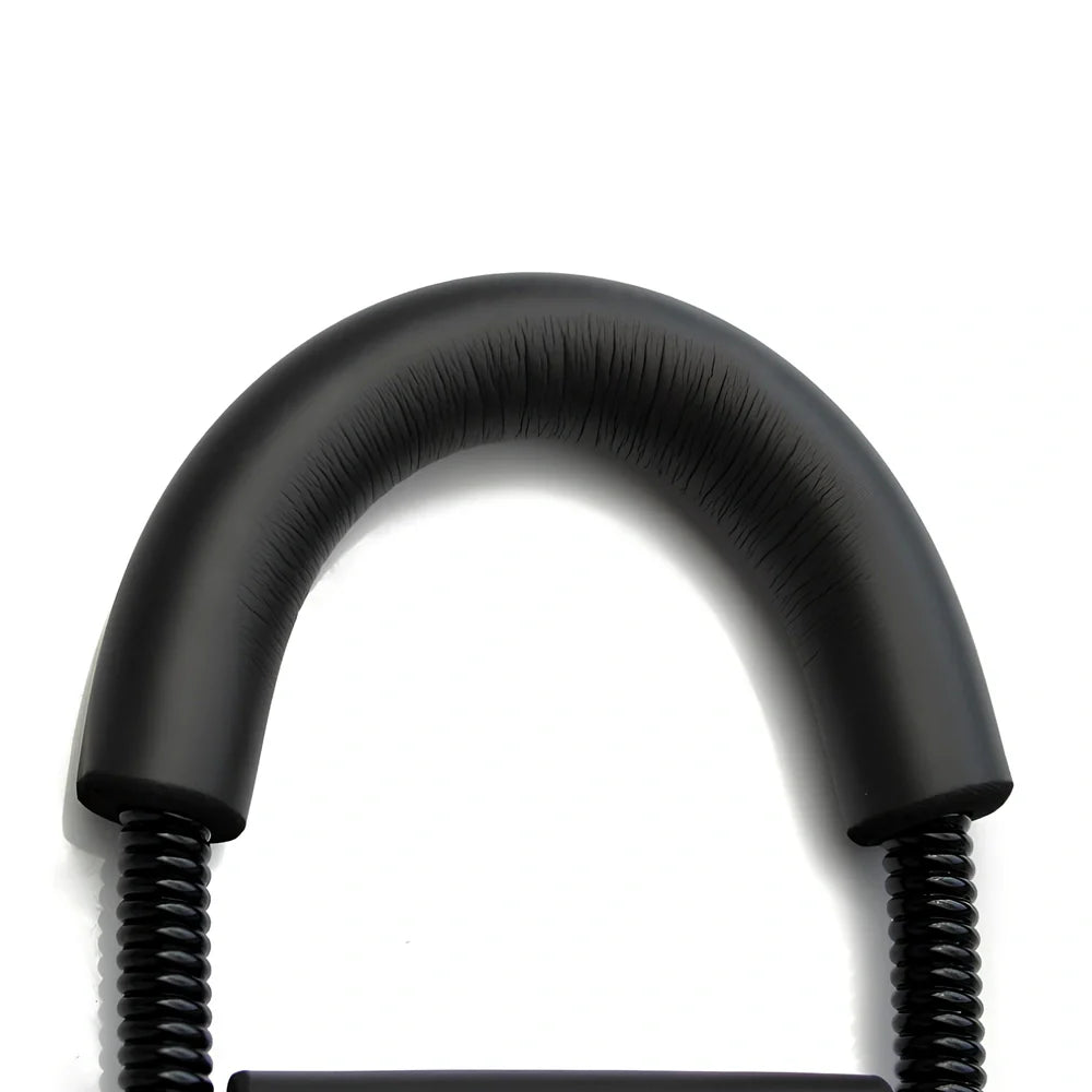 Wrist strength device with 45LB spring steel resistance and black finish for grip training