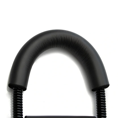 Wrist strength device with 45LB spring steel resistance and black finish for grip training