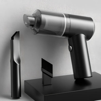 Portable cordless vacuum cleaner with USB charging for car and home use