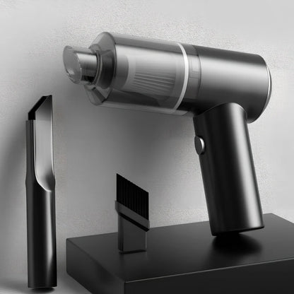 Portable cordless vacuum cleaner with USB charging for car and home use