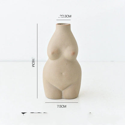 Modern minimalist ceramic vase with electroplated finish in white, gold, and grey