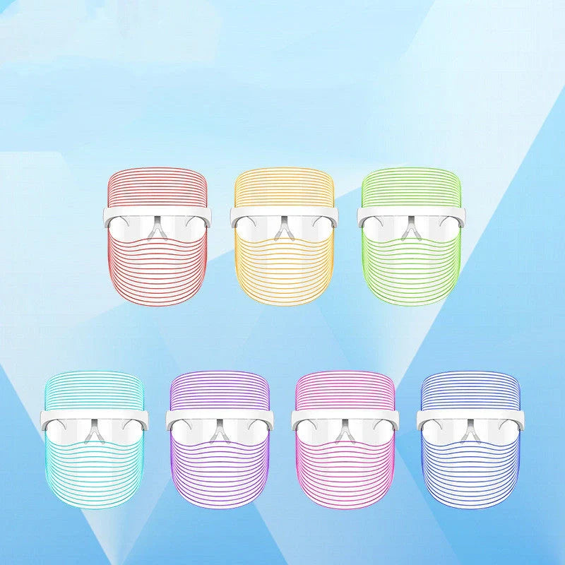 7 Color LED Mask for skin rejuvenation and anti-aging light therapy