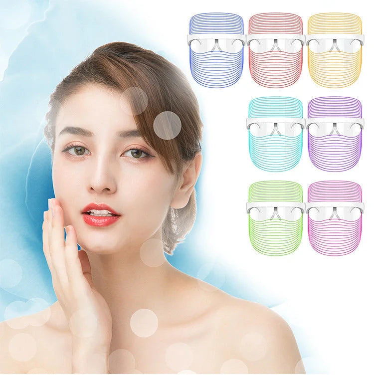 7 Color LED Mask for skin rejuvenation and anti-aging light therapy