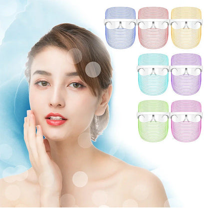7 Color LED Mask for skin rejuvenation and anti-aging light therapy