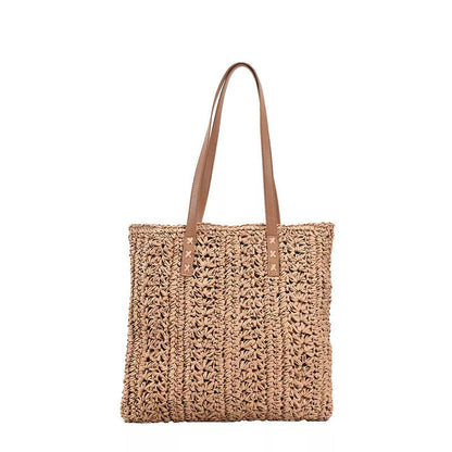 Hand-knitted Korean style one-shoulder armpit bag with magnetic buckle